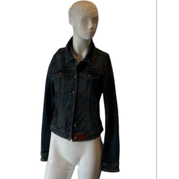 Anthropologie Pilcro and the Letterpress Distressed Classic Denim Jacket Size S - Picture 11 of 15